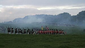 Szenenfoto aus der belgischen TV-Dokumentation »Waterloo - Das Ende« 