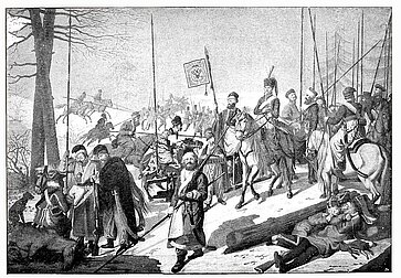 Hetman Platows Angriff bei Altenburg am 29.09.1813