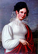 Wilhelmine Herzlieb (1789-1765) war die Pflegetochter des Jenaer Verlegers Frommann und kam so früh mit Goethe in Kontakt. Anscheinend war sie Vorlage für die Ottilie in Goethes »Wahlverwandschaften«.