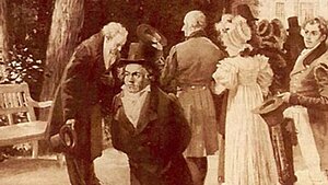 19.07.1812 - Goethe und Beethoven treffen in Teplitz aufeinander