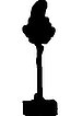 Scherenschnitt Stilisierter Freiheitsbaum mit Jakobinermütze