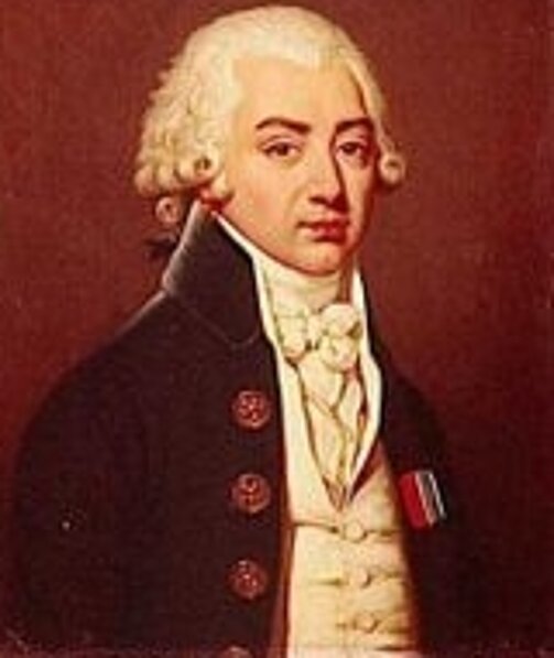 Armand-Louis de Gontaut Duc de Biron (1747-1793) war französischer Offizier, der unter dem Befehl Rochambeaus in Nordamerika kämpfte und während der Französischen Revolution Befehlshaber der Nordarmee und in der Vendée wurde. Er starb unter der Guill