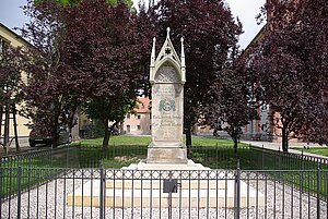 Der Schutze-Kersten-Gedenkstein in der Gemeinde Kyritz am heutigen Standort.