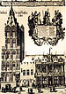 Das Rathaus der Freien Reichsstadt Köln nach einem Kupferstich aus dem Jahre 1655.
