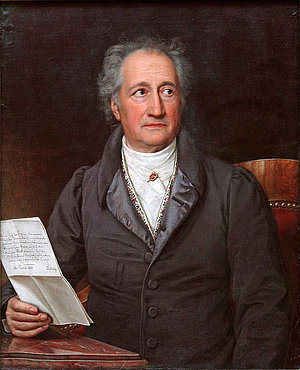Johann Wolfgang von Goethe (1749-1832) war ein deutscher Schriftsteller der während des Sturm und Drang mit seinem Roman »Die Leiden des jungen Werther« Weltruhm errang.