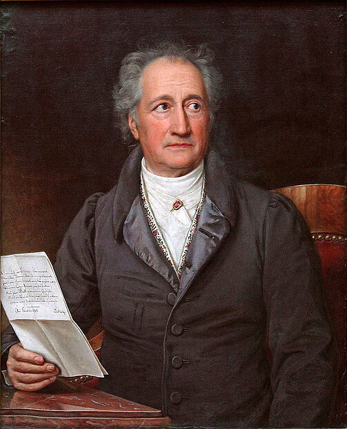 Johann Wolfgang von Goethe (1749-1832) war ein deutscher Schriftsteller der während des Sturm und Drang mit seinem Roman »Die Leiden des jungen Werther« Weltruhm errang.