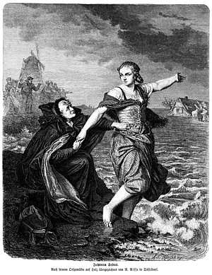 Der Tod des 17jährigen Mädchens Johanna Sebus (1791-1809), die bei einem Hochwasser ihre kranke Mutter und eine weitere Frau mit Kindern rettete. Goethe selbst widmete ihr ein Gedicht. Noch heute ist die Erinnerung an sie in Kleve lebendig.