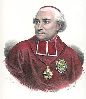 Joseph Fesch (1762-1839) war der Stiefonkel Kaiser Napoleon I. der in der Zivilverfassung der französischen Kirche zum Kardinal und Erzbischof von Lyon aufstieg.