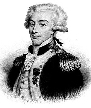 Marie Joseph Paul Yves Roch Gilbert du Motier de La Fayette (1757-1834) war französischer Adeliger, der im Jahre 1789 zu den führenden Köpfen der Französischen Revolution gehörte. er war Anhänger der Monarchie und floh in der Zeit des Terrors in all