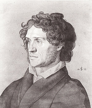 Ferdinand von Olivier (1785-1841) war ein deutscher Landschaftsmaler, der, owohl niemals in Rom gewesen, als einer der bedeutendsten Vertreter der Nazarener galt. Von 1830 bis zu seinem Tode war er Generalsekretär der Akademie der Bildenden Künste zu M