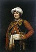 Raza Roustan (1780-1845) begleitete Napoléon Bonaparte vom Jahre 1798 bis zum Jahre 1814 als Diener und Leibwächter. Im Jahre 1815 folgte er dem Kaiser nicht erneut.