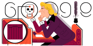Google Doodle anlässlich des 260. Geburtstages Friedrich Schillers