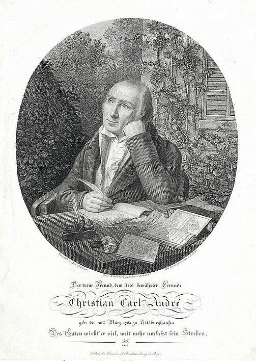 Christian Karl André (1763-1831) war Pädagoge und Volksaufklärer, Landwirt, Komponist und letztlich auch Journalist.