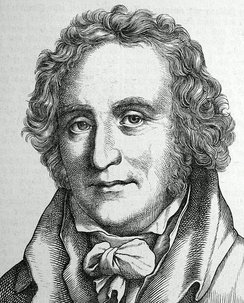 Friedrich Leopold zu Stolberg-Stolberg (1750-1819) war ein revolutionär-pathetischer Dichter des Sturm und Drang. Auch als Übersetzer klassischer griechischer Autoren machte er sich einen Namen. Er stand eher den religiös beeinflussten Kreisen um Klopstock und Claudius nahe. Zwischen 1806 und 1818 veröffentlichte er eine Geschichte der Religion Jesu Christi.