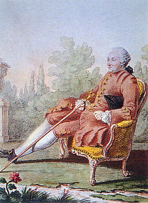Paul Henry Thiry d'Holbach (1723-1789) war ein französischer Philosoph und Enzyklopedist. Durch sein Werk »System der Natur« das er 1770 veröffentlichte trat er ausdrücklich für den Atheismus und eine materialistisch-deterministisch wirkende Kette v