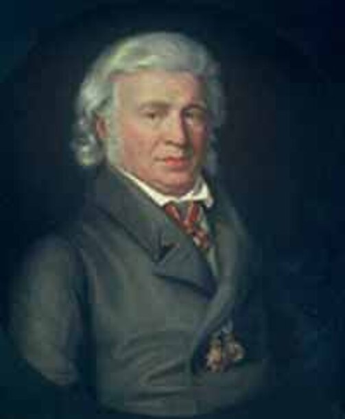 Samuel Thomas von Soemmerring (1755-1830) war ein deutscher Naturforscher. Er entdeckte den gelben Fleck auf der menschlichen Netzhaut ebenso erfand er einen ersten Telegraphen, den er 1811 auch Kaiser Napoléon persönlich präsentierte. Durch zahlreiche