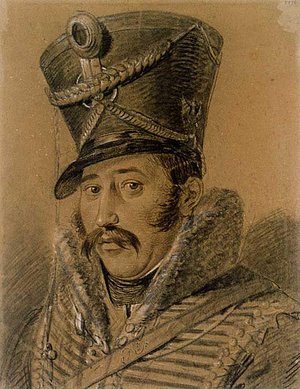 Ferdinand von Schill (1776-1809) war ein preußischer Offizier und Freikorpsführer. Im Jahre 1806 kämpfte er bei Kolberg und auf der Insel Rügen. Im Jahre 1809 zog er bei Ausbruch des Kriegs zwischen Österreich und Frankreich mit einem Freikorps nach 