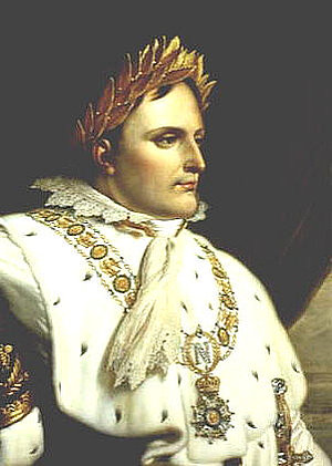 Napoléon Bonaparte (1769-1821) im Krönugsornat 