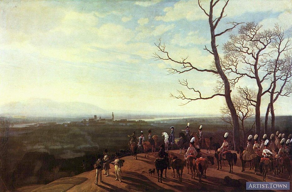 Belagerung der königlich preußischen Festung Cosel/Schlesien, die im Jahre 1807 den Franzosen bis zum Tilsiter Friedensschluss Widerstand entgegen brachte. Der Friedensschluss verhinderte die Übergabe an die mit Frankreich verbündeten Bayern.
