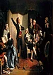 Rouget de Lisle singt die Marseillaise in Straßburg am 25.04,1792 im Hause des Maire Dietrich.