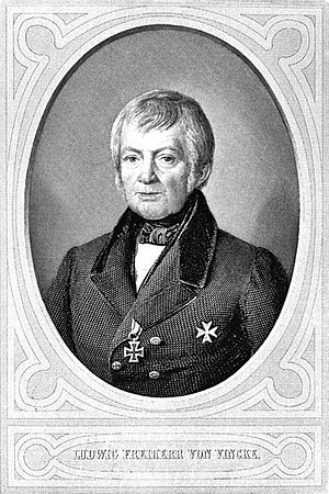 Vincke, Ludwig von Ludwig von Vincke (1774-1844) war nach den Befreiungskriegen Oberpräsident der preußischen Provinz Westfalen.