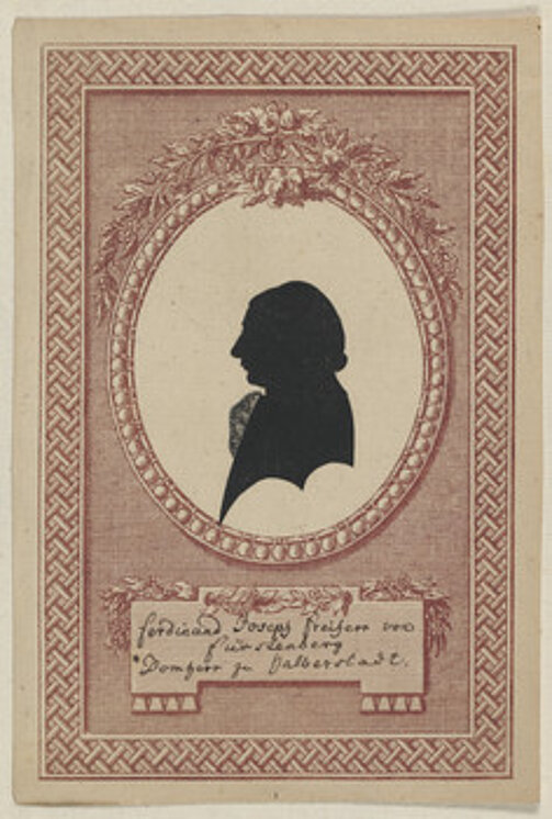 Ferdinand Josef von Fürstenberg (1739-1800) war Domherr in den Hochstiften Minden, Osnabrück, Halberstadt und seit 1797 im Hochstift zu Münster.