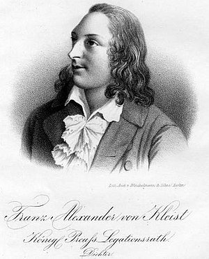 Franz Alexander von Kleist (1769-1797) war ein preußischer Offizier und populärer Schriftsteller seiner Zeit. 