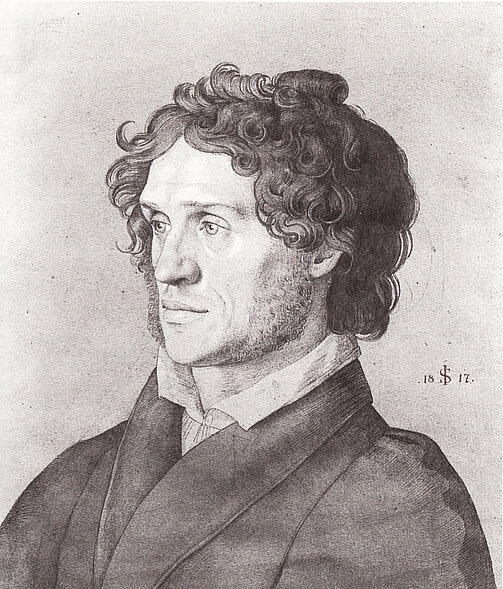 Ferdinand von Olivier (1785-1841) war ein deutscher Landschaftsmaler, der, owohl niemals in Rom gewesen, als einer der bedeutendsten Vertreter der Nazarener galt. Von 1830 bis zu seinem Tode war er Generalsekretär der Akademie der Bildenden Künste zu M
