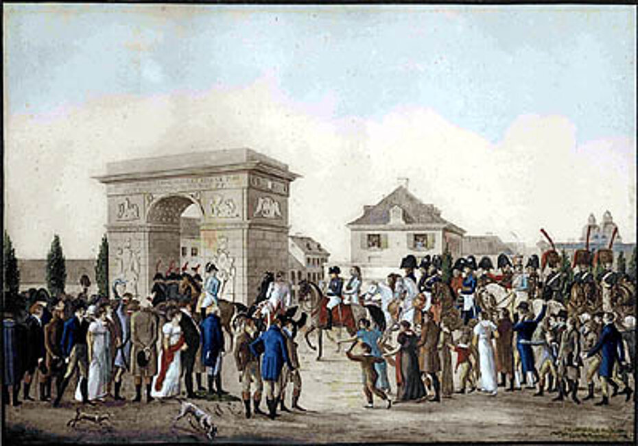 EInzug des Kaisers Napoléons I. in Düsseldorf im Jahre 1811