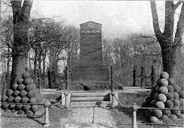 Das im Jahre 1810 erbaute Grabmal des Generalmajors David von Neumanns (1735-1807) in der Oderbastion der Festung Cosel