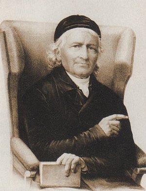 Johannes Evangelista Goßner (1773-1858) war zunächst katholischer Geistlicher in Bayern, Düsseldorf und St. Petersburg, ehe er im Jahre 1826 zum Protestantismus konvertierte und ein heute noch bestehendes Missionswerk der evangelischen Kirche gründete