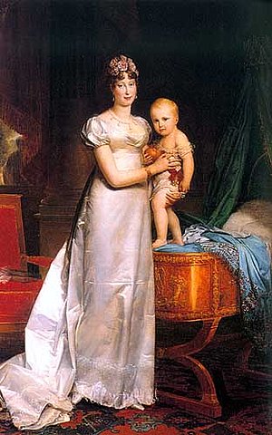 Marie Lousie von Habsburg (1791-1847) war die zweite Gemahlin Napoleon I. und Mutter des Königs von Rom. Durch den Wiener Kongress wurde ihr das Herzogtum Parma, Piacenca und Guastalla auf Lebenszeit zugewiesen.