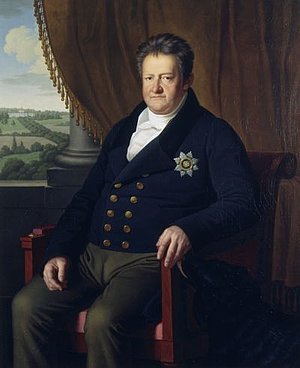 Carl August von Sachsen-Weimar-Eisenach (1757-1828) war Herzog und Großherzog von Sachsen-Weimar-Eisenach, der ebenso wie seine Mutter die Kunst förderte. Den liberal gesinnten Großherzog verband eine lebenslange Freundschaft mit den um wenige Jahre ä