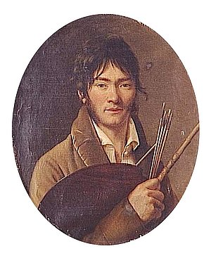 Henri François Riesener (1767-1828) war ein französischer Portrait- und Miniaturmaler, der während des Empire einer bedeutendensten Künstler in Paris war.