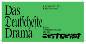 Logo »Das Deutscheste Drama Kleists Herrmannschlacht und der Zeitgeist« des KleistMuseums in Frankfurt (Oder)