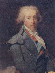 Louis VI. Henri Joseph de Bourbon Prince de Condé (1756-1830) schloss sich nach Ausbruch der Französischen Revolution den Exilherr des Duc d'Artois angeschlossen. Er war der Vater des Duc d'Enghien der im Jahre 1804 auf Befehl Napoléons hingerichtet wu