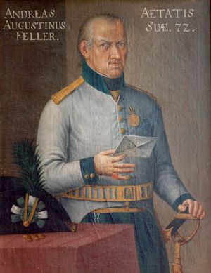 Andreas Antonius Feller (1737-1820) war Hauptmann des Kitzbüheler Schützenaufgebotes in den Jahren 1796-1801 und zog an deren Spitze 7 Mal gegen den Feind. Im Jahre 1799 veranstaltete er eine Gedenkfeier für die 1797 gefallenen Schützen.